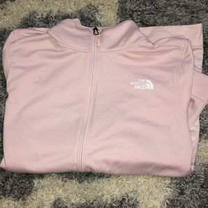 Women’s L zip up NORTHFACE pink jacket NWOT